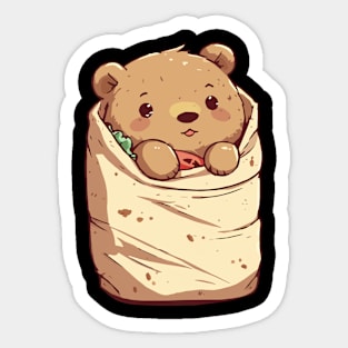 Bear-rito - Grizzly Bear Sticker